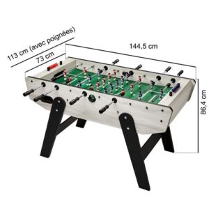 Babyfoot Senior Prémonté Robuste Barres télescopiques 2 à 4 joueurs – Image 4