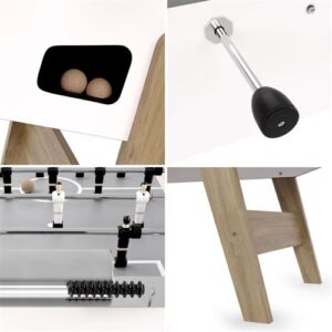 SOKKER Baby-foot de Bar Coliseum avec barres télescopiques et 3 Balles Lièges Inclus – Image 3