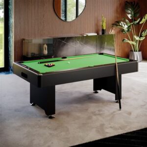 PLAY4FUN Billard Américain convertible Table dinatoire - 212 x 118 x 86 cm - Retour de boules automatique et Accessoires inclus – Image 4