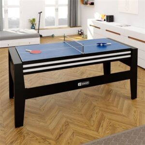 SOKKER Table multi jeux 4 en 1 GLADIATEUR Air Hockey, Billard, Ping Pong, Plateau - avec Accessoires – Image 3
